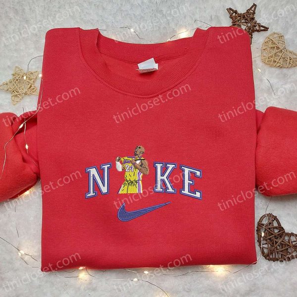 Kobe Bryant x Nike Embroidered Shirt, Sports Embroidered Hoodie, Celebrity Embroidered Sweatshirt - Small Gifts Great Love