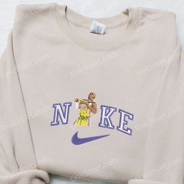 Kobe Bryant x Nike Embroidered Shirt, Sports Embroidered Hoodie, Celebrity Embroidered Sweatshirt - Small Gifts Great Love - Image 2