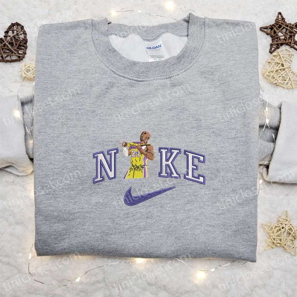 Kobe Bryant x Nike Embroidered Shirt, Sports Embroidered Hoodie, Celebrity Embroidered Sweatshirt - Small Gifts Great Love - Image 3