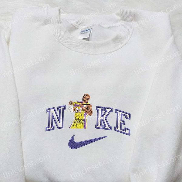 Kobe Bryant x Nike Embroidered Shirt, Sports Embroidered Hoodie, Celebrity Embroidered Sweatshirt - Small Gifts Great Love - Image 4
