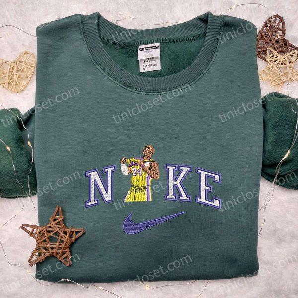 Kobe Bryant x Nike Embroidered Shirt, Sports Embroidered Hoodie, Celebrity Embroidered Sweatshirt - Small Gifts Great Love - Image 5