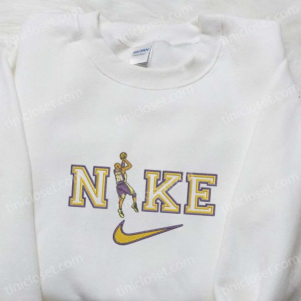 Kobe Bryant x Nike NBA Sport Embroidered Shirt, Nike Inspired Embroidered Shirt, Best Gift for Family - Small Gifts Great Love