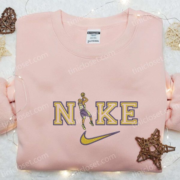 Kobe Bryant x Nike NBA Sport Embroidered Shirt, Nike Inspired Embroidered Shirt, Best Gift for Family - Small Gifts Great Love - Image 2