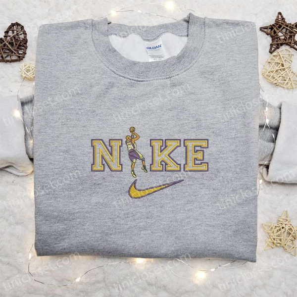Kobe Bryant x Nike NBA Sport Embroidered Shirt, Nike Inspired Embroidered Shirt, Best Gift for Family - Small Gifts Great Love - Image 5