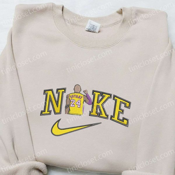 Kobe Bryant x Nike NBA Sport Embroidered Tshirt, Nike Inspired Embroidered Shirt, Best Gift for Family - Small Gifts Great Love - Image 2