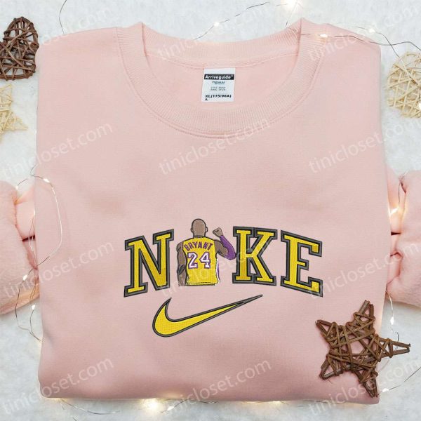 Kobe Bryant x Nike NBA Sport Embroidered Tshirt, Nike Inspired Embroidered Shirt, Best Gift for Family - Small Gifts Great Love - Image 5