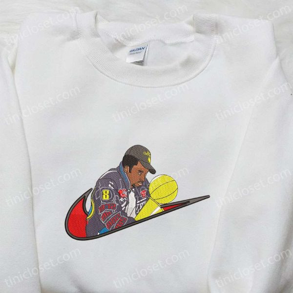 Kobe Bryant x Swoosh Sport Embroidered Sweatshirt, NBA Sport Embroidered Shirt, Best Gift Ideas for Family - Small Gifts Great Love