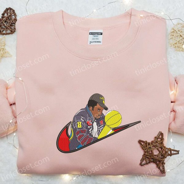 Kobe Bryant x Swoosh Sport Embroidered Sweatshirt, NBA Sport Embroidered Shirt, Best Gift Ideas for Family - Small Gifts Great Love - Image 2