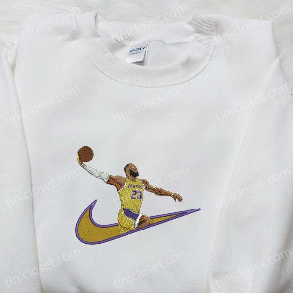 Lakers Basketball NBA Sports Embroidered Shirt - Small Gifts Great Love