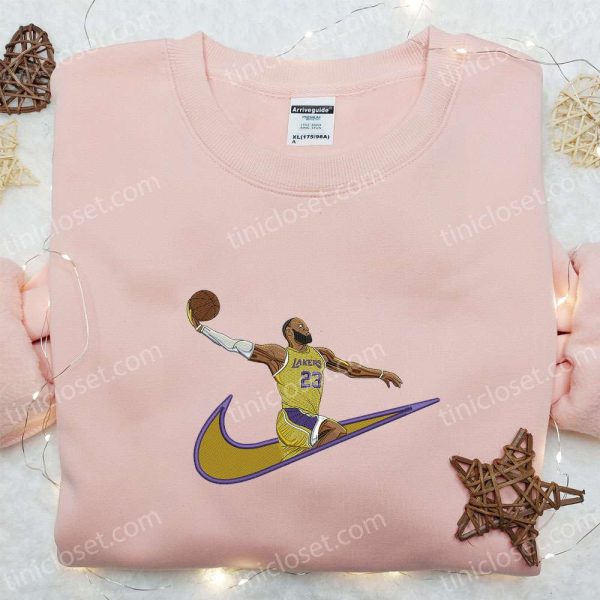 Lakers Basketball NBA Sports Embroidered Shirt - Small Gifts Great Love - Image 2