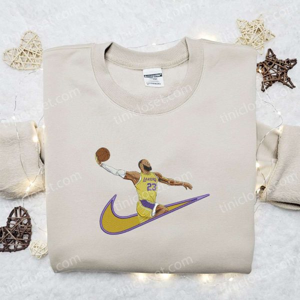 Lakers Basketball NBA Sports Embroidered Shirt - Small Gifts Great Love - Image 3