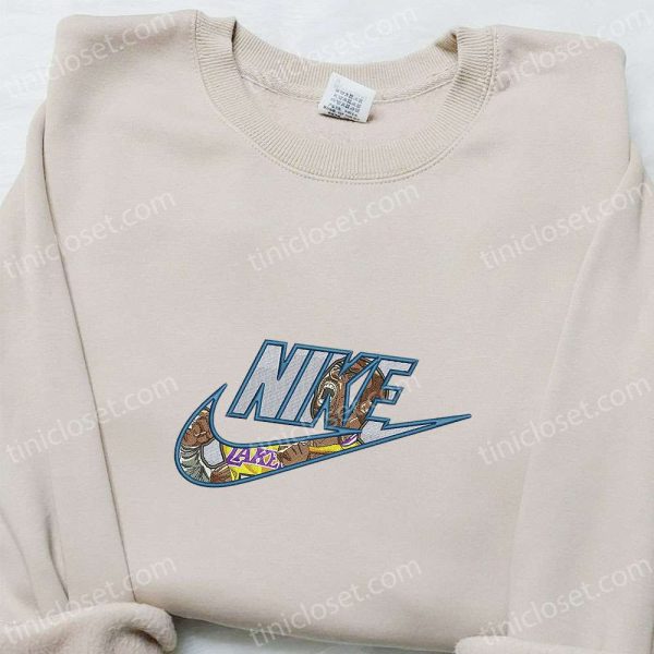 Lakers x Nike Embroidered Shirt, NBA Sports Embroidered Hoodie, Best Gift Ideas - Small Gifts Great Love