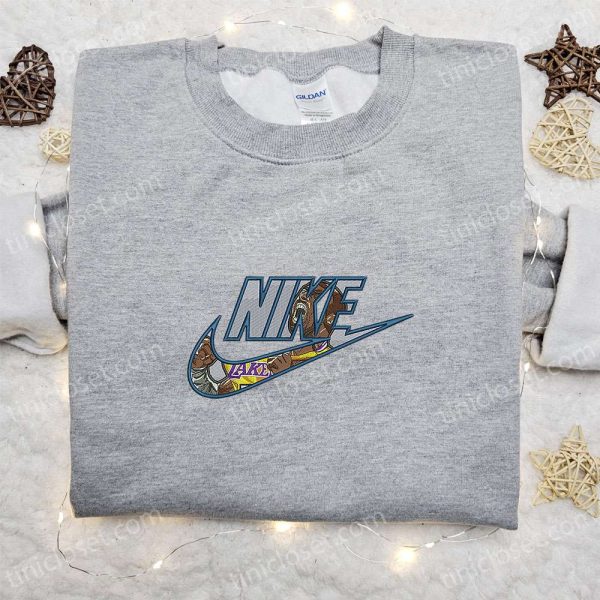 Lakers x Nike Embroidered Shirt, NBA Sports Embroidered Hoodie, Best Gift Ideas - Small Gifts Great Love - Image 2