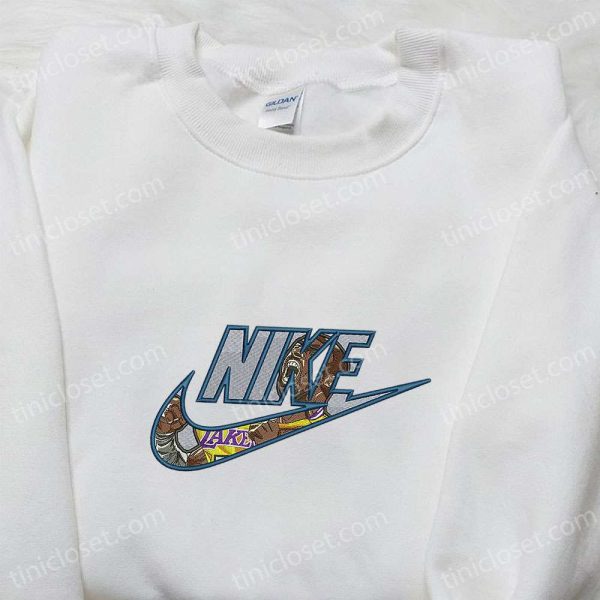 Lakers x Nike Embroidered Shirt, NBA Sports Embroidered Hoodie, Best Gift Ideas - Small Gifts Great Love - Image 3