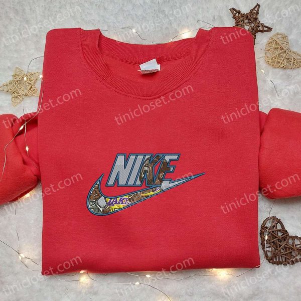 Lakers x Nike Embroidered Shirt, NBA Sports Embroidered Hoodie, Best Gift Ideas - Small Gifts Great Love - Image 5