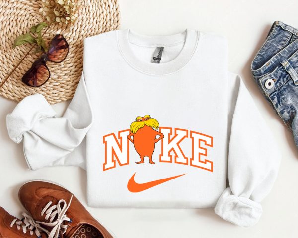 The Lorax Dr Seuss Nike Embroidered Sweatshirt