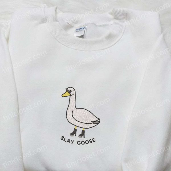 Machine Silly Goose Embroidered Shirt - Small Gifts Great Love - Image 2
