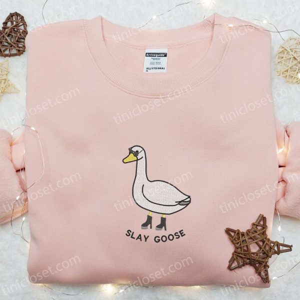 Machine Silly Goose Embroidered Shirt - Small Gifts Great Love - Image 3