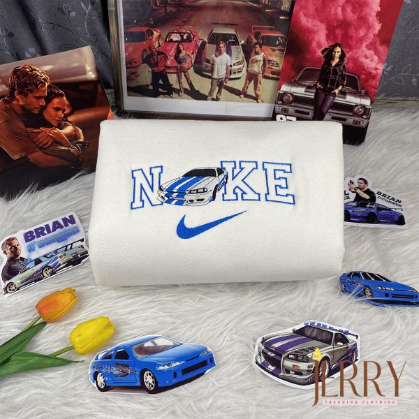 Mia Brian Fast And Furious Nike Embroidered Sweatshirt, Valentines Day Gifts For Couples - Image 3