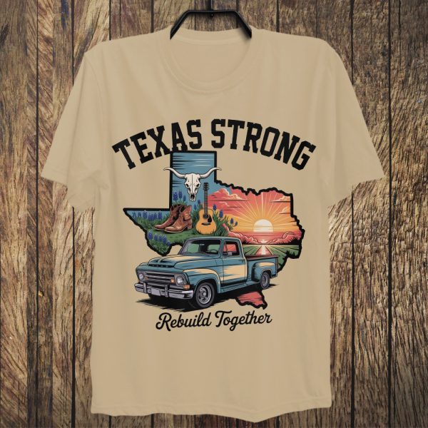 Texas Stronger Than The Storm 5, Pray for Texas, Texas Hill Country Strong, Flood 2025 Tshirt - Image 2