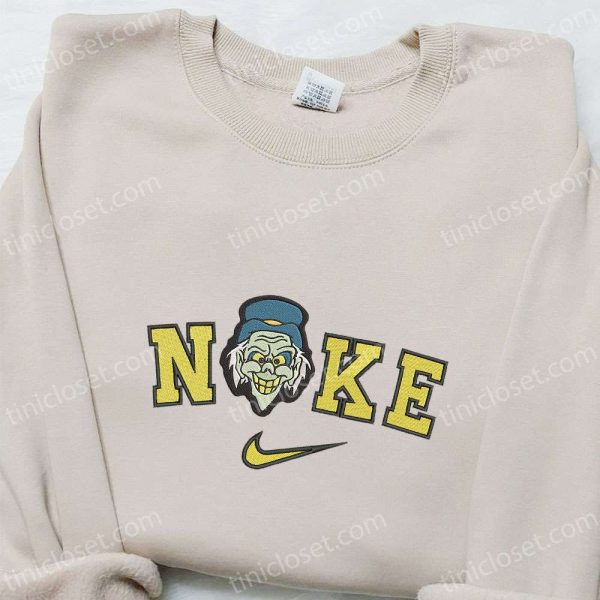 Nike x Haunted Mansion Face Embroidered Sweatshirt, Walt Disney Characters Embroidered Shirt, Best Halloween Gift Ideas - Small Gifts Great Love