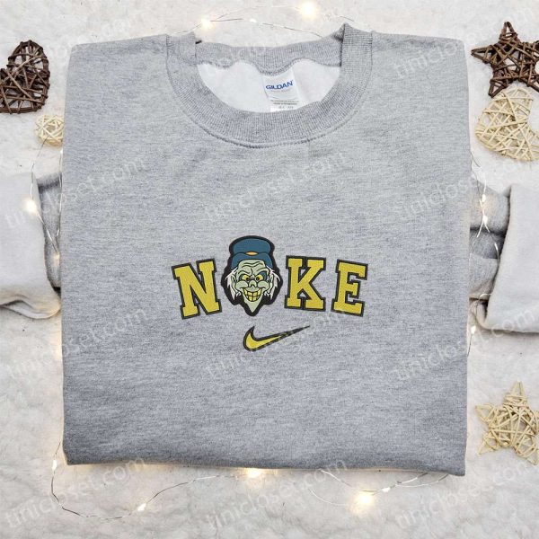 Nike x Haunted Mansion Face Embroidered Sweatshirt, Walt Disney Characters Embroidered Shirt, Best Halloween Gift Ideas - Small Gifts Great Love - Image 2