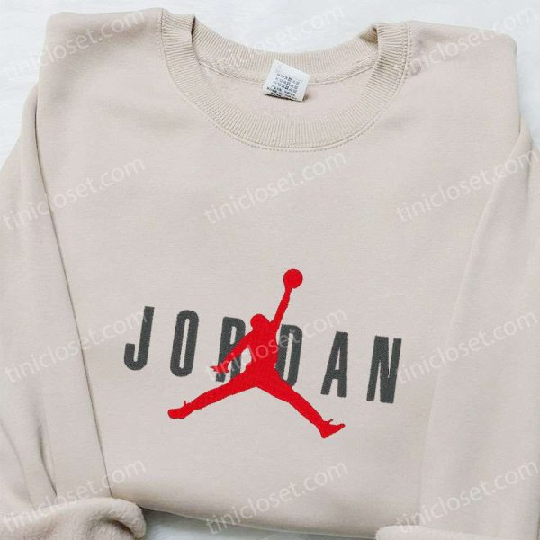 Nike x Jordan Embroidered Sweatshirt, NBA Sport Embroidered Shirt, Best Birthday Gift Ideas - Small Gifts Great Love