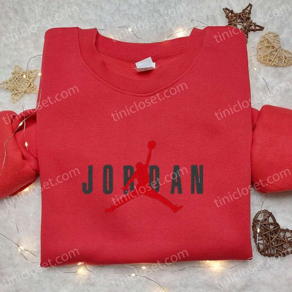 Nike x Jordan Embroidered Sweatshirt, NBA Sport Embroidered Shirt, Best Birthday Gift Ideas - Small Gifts Great Love - Image 5