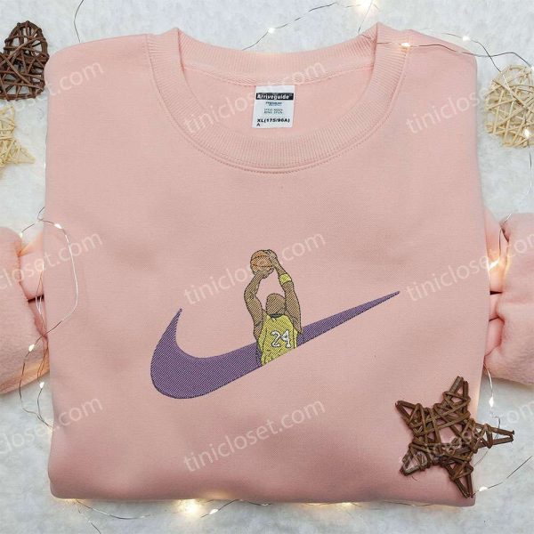 Nike x Kobe Bryant Embroidered Shirt, Los Angeles Lakers Embroidered Shirt, NBA x Nike Embroidered Shirt - Small Gifts Great Love - Image 2