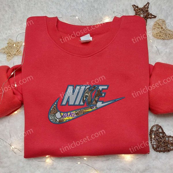 Nike x LeBron James Embroidered Shirt, Los Angeles Lakers Embroidered Shirt, Best Gifts for Sports Fans - Small Gifts Great Love - Image 3
