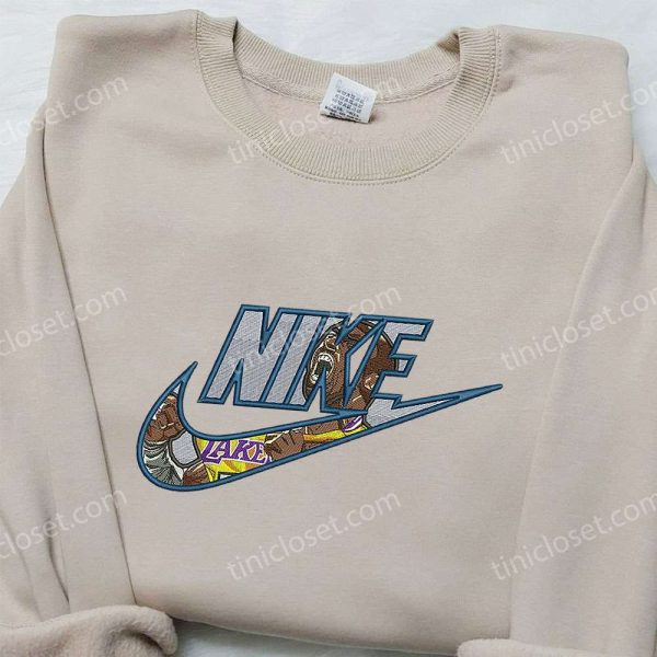 Nike x LeBron James Embroidered Shirt, Los Angeles Lakers Embroidered Shirt, Best Gifts for Sports Fans - Small Gifts Great Love - Image 4