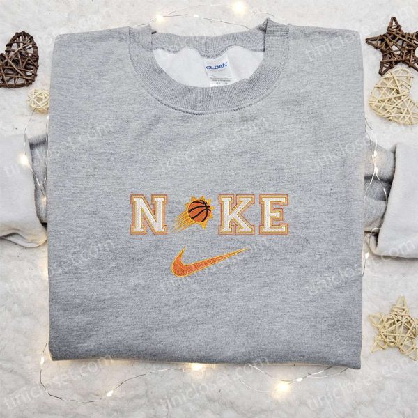 Nike x Phoenix Embroidered Shirt, NBA Sports Embroidered Shirt, Nike Inspired Embroidered Shirt - Small Gifts Great Love - Image 5