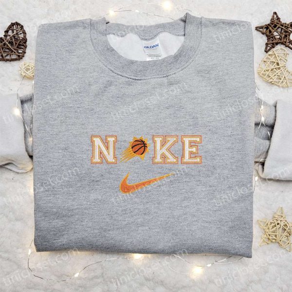 Nike x Phoenix Suns Embroidered Hoodie, NBA Sports Embroidered Hoodie, Nike Inspired Embroidered Hoodie - Small Gifts Great Love