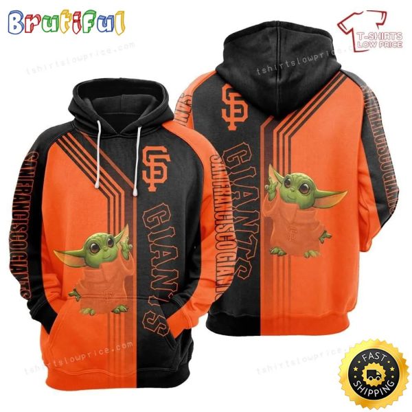 San Francisco Giants Baby Yoda Full Print 3d Hoodie And Zipper, Sf Giants Gift Idea