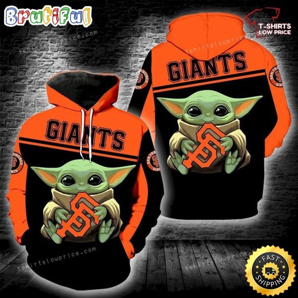 San Francisco Giants Baby Yoda Full Print 3d Hoodie And Zipper