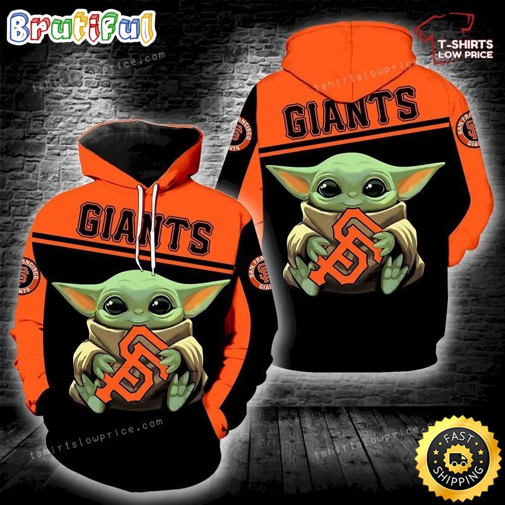 San Francisco Giants Baby Yoda Full Print 3d Hoodie And Zipper