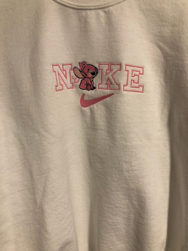 Angel Stitch Nike Logo Embroidered Sweatshirt - TerraBell Designs - Image 2