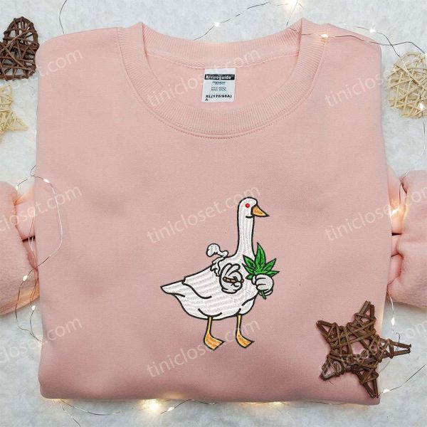 Silly Goose Embroidered Shirt, Animal Embroidered Shirt, Funny Embroidered Shirt - Small Gifts Great Love - Image 2