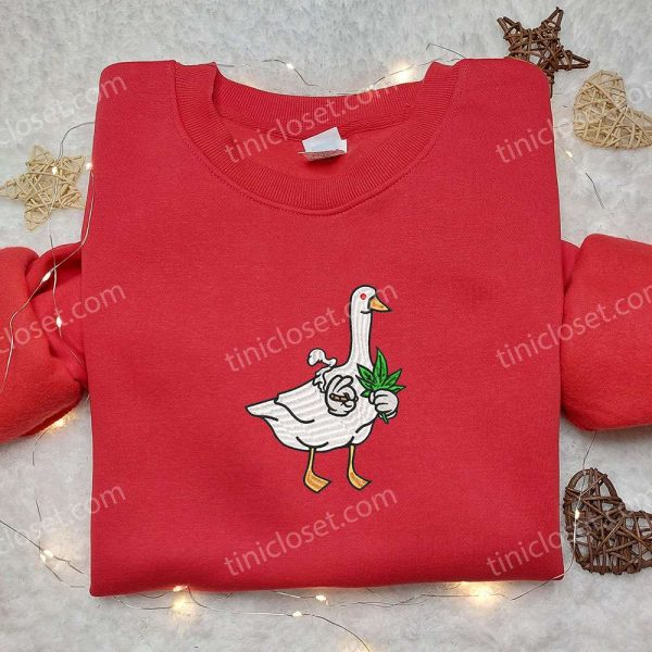 Silly Goose Embroidered Shirt, Animal Embroidered Shirt, Funny Embroidered Shirt - Small Gifts Great Love - Image 3
