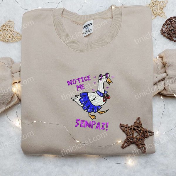 Silly Goose Embroidered Shirt, Animal Embroidered Shirt, Funny Embroidered Shirt 8 - Small Gifts Great Love - Image 4