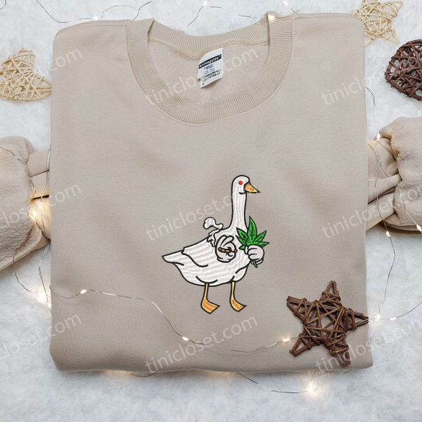 Silly Goose Embroidered Shirt, Animal Embroidered Shirt, Funny Embroidered Shirt - Small Gifts Great Love - Image 4