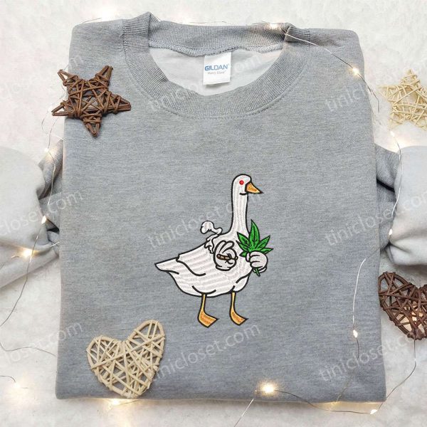 Silly Goose Embroidered Shirt, Animal Embroidered Shirt, Funny Embroidered Shirt - Small Gifts Great Love - Image 5