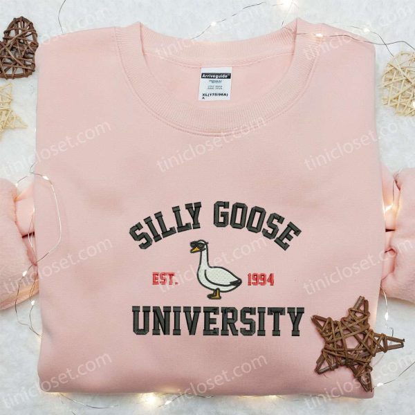 Silly Goose Est 1994 University Embroidered Shirt - Small Gifts Great Love