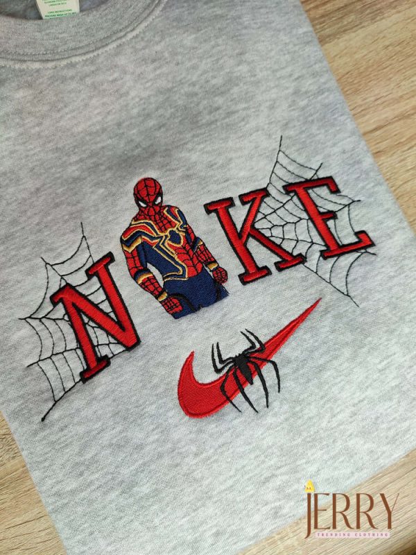 Spiderman Comic Nike Embroidered Sweatshirt - Image 2