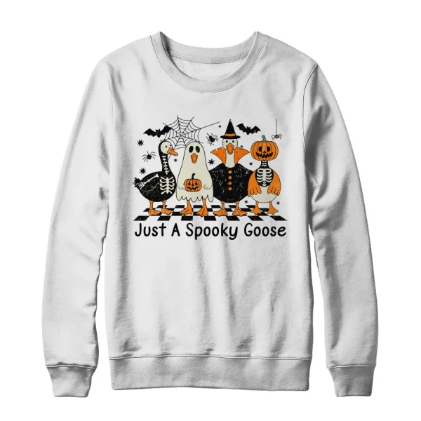 Spooky Season Goose Halloween Just A Spooky Goose Funny Cute - Image 2