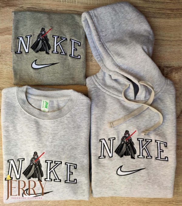 Star Wars Darth Vader Nike Embroidered Sweatshirt, Nike Crewneck Embroidered - Image 2