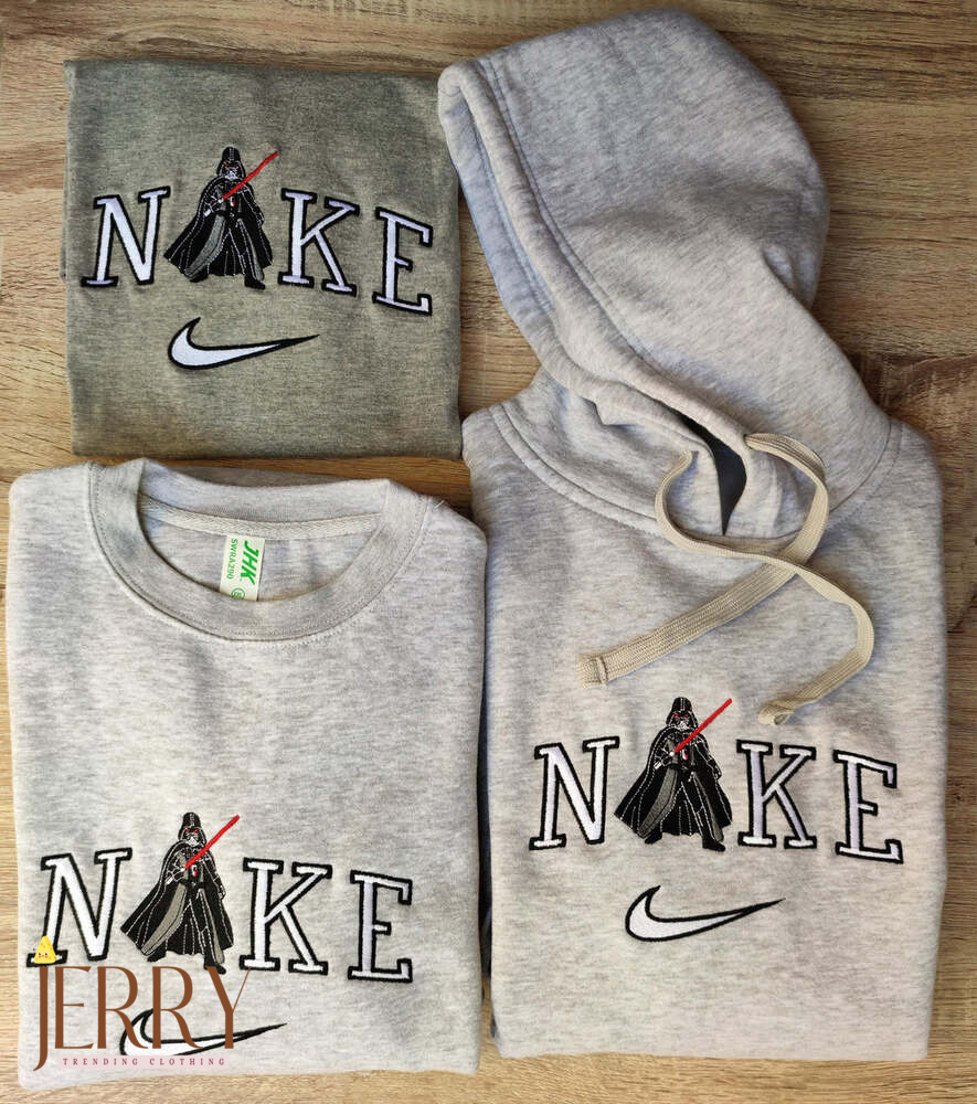 Star Wars Darth Vader Nike Embroidered Sweatshirt, Nike Crewneck Embroidered - Image 2