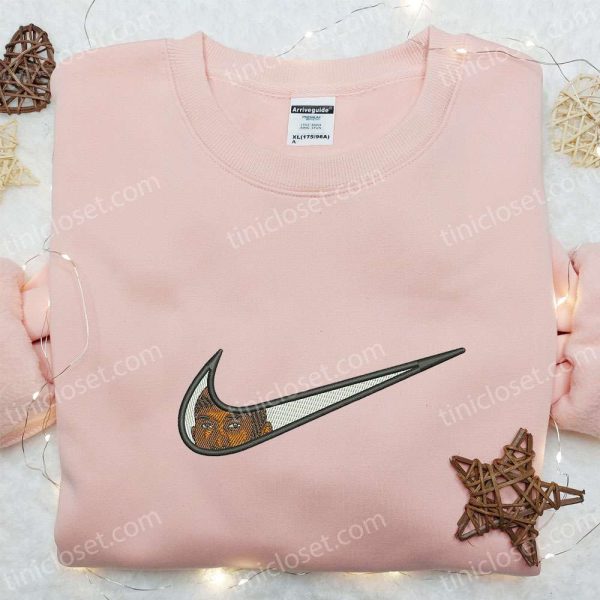 Swoosh x Kobe Bryant Sport Embroidered Sweatshirt, NBA Sport Embroidered Shirt, Best Gift Ideas for Family - Small Gifts Great Love - Image 4