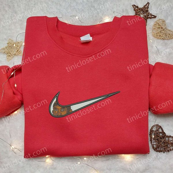 Swoosh x Kobe Bryant Sport Embroidered Sweatshirt, NBA Sport Embroidered Shirt, Best Gift Ideas for Family - Small Gifts Great Love - Image 5