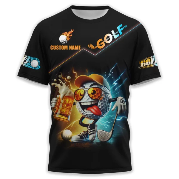 Custom Men's Golf Polo Shirt, Golfing Apparel, Funny Beer Golf Shirt, Gift For Golfers - Image 2
